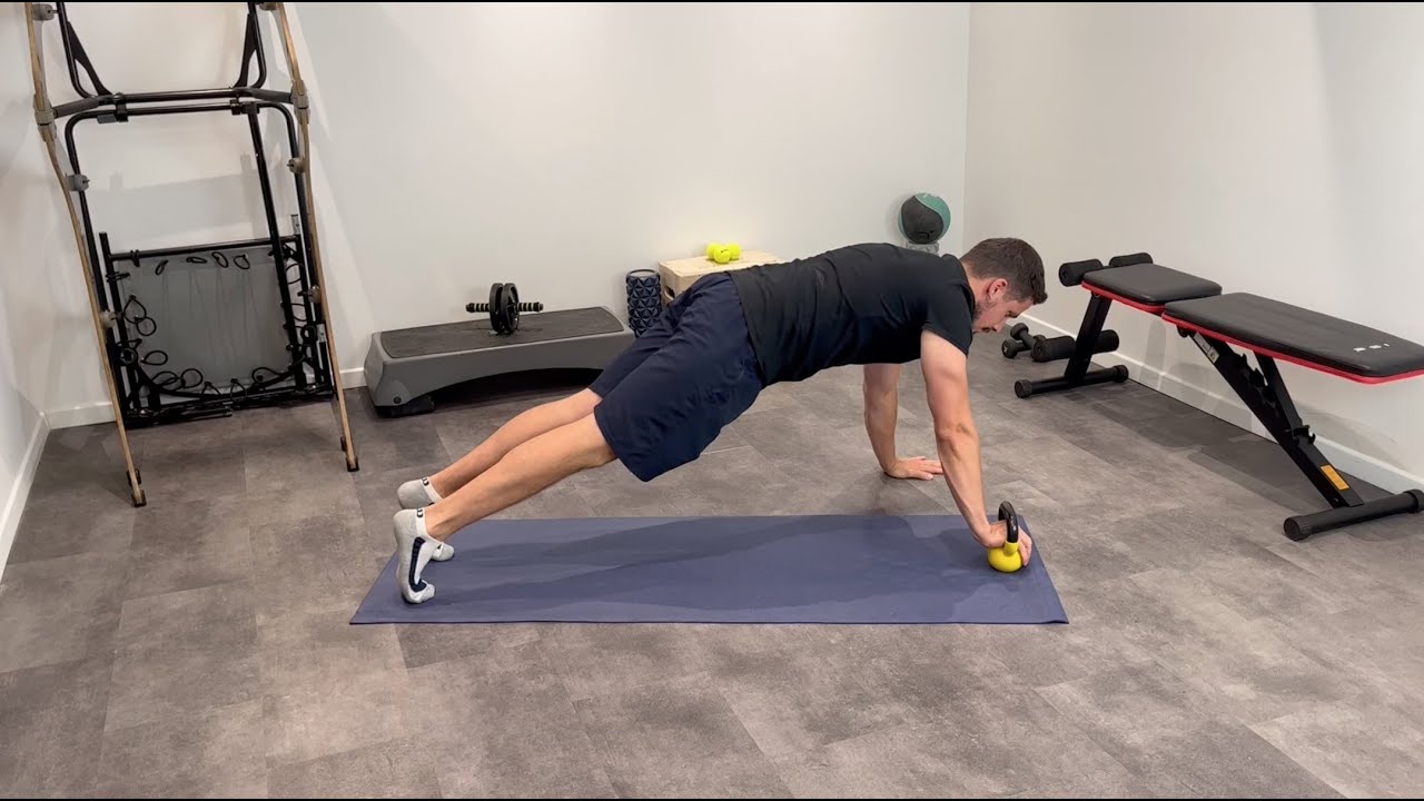Kettlebell Walkover Liegestütze