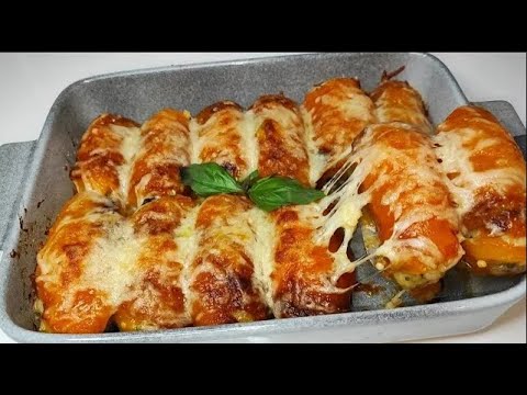 Più buono della carne! Involtini di peperoni ripieni con melanzane e patate! Ricetta perfetta! #ASMR