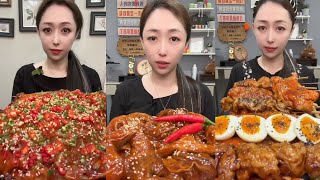 Mukbang #218: Eating roll  belly , braised pork belly, legs pork #mukbang #eatingshow #pork