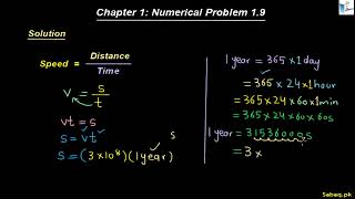 Class 9th | Punjab Board (2025-26) | Chapter 1 | Numerical Problem: 1.9