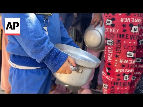 YouTube video thumbnail: Soup Kitchen Distributes Meals to Palestinians in Gaza Amid Israel Blockade