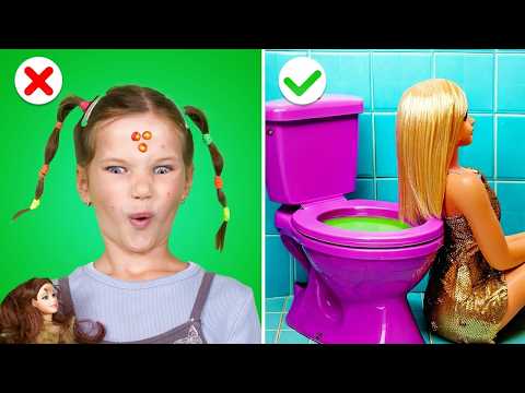 Barbie Ganha Uma Transformação de Bratz! || Truques Caseiros Malucos Com Bonecas 🎀🔥