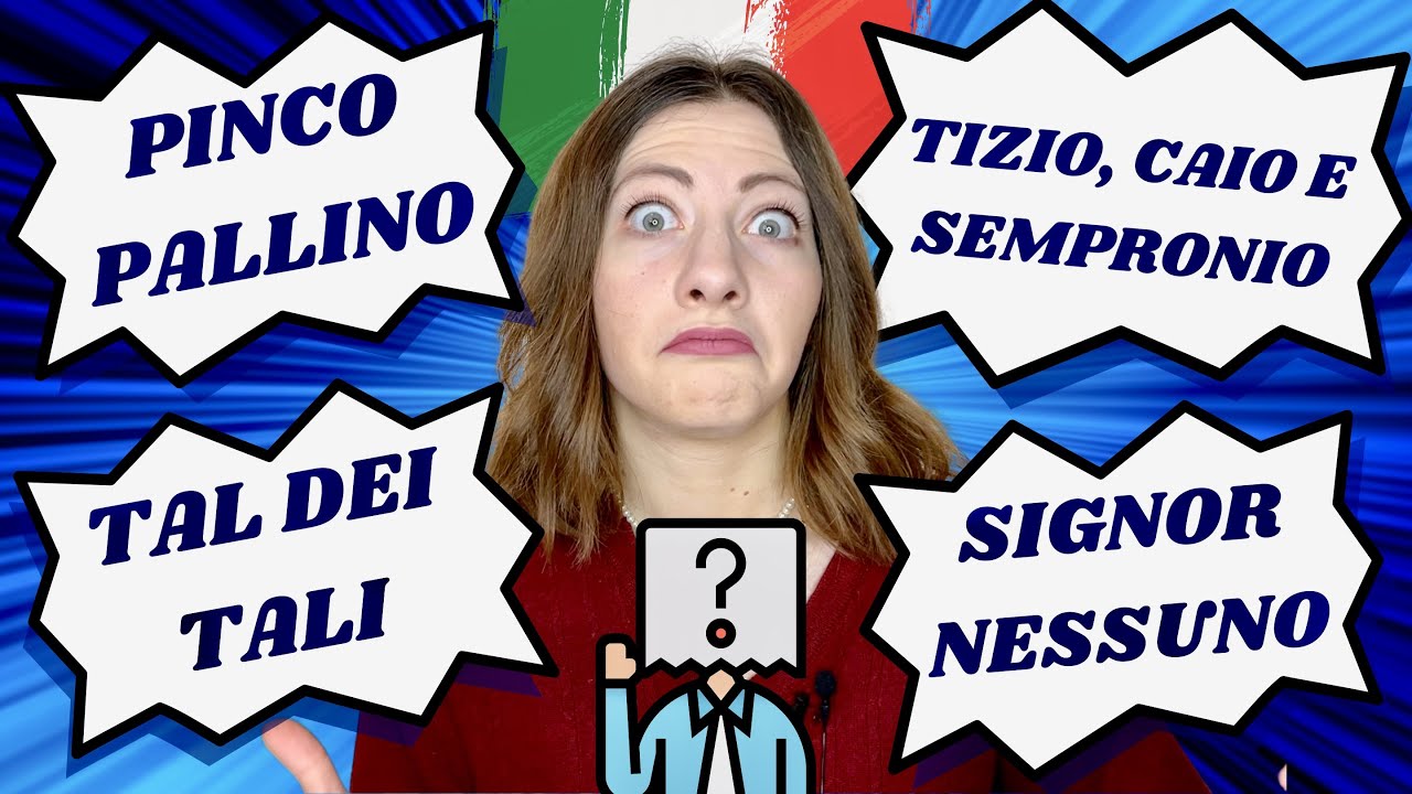 5 MODI per RIFERIRSI a una PERSONA INDETERMINATA in italiano Lezione per STRANIERI (intermedio)
