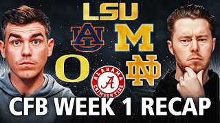 College Football WEEK 1 RECAP | LSU, Alabama, Michigan, Notre Dame, Miami