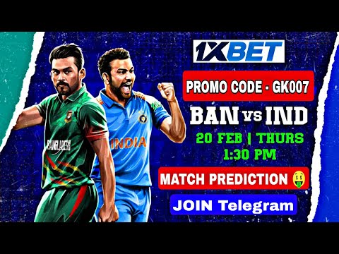 CT 2025 | IND vs BAN 1xBET Match Prediction | India vs Bangladesh Champions Trophy Match Prediction