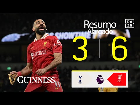 Resumo Alargado | Tottenham 3-6 Liverpool | Premier League 24/25