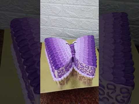 butterfly cutting cake decorating ideas #youtubeshorts #shorts #viral #butterflycake #cakes