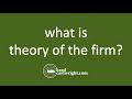 Microeconomic Concepts and Firm Behavior