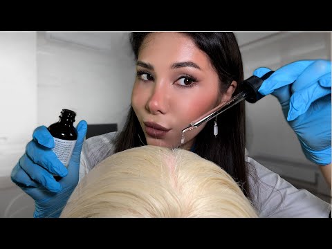 АСМР ТРИХОЛОГ ШАРЛАТАН ОСМОТРИТ ТВОЮ КОЖУ ГОЛОВЫ💀💆🏻‍♀️
