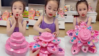 Tưởng con gái mua bánh nhỏ, ai ngờ mở ra hóa ra là hộp trang điểm！#Children#Free