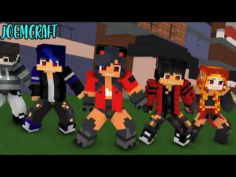 ULTIMA WEREWOLF APHMAU FRIENDS CREW | GOMY GOMY DANCE | SHUFFLE DANCE - Minecraft Animation