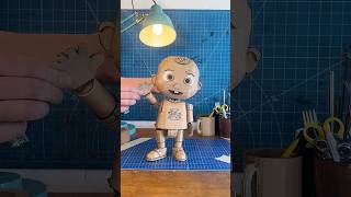 Carboard CoComelon JJ!📦DIY Craft and How-To Videos #diy #shorts