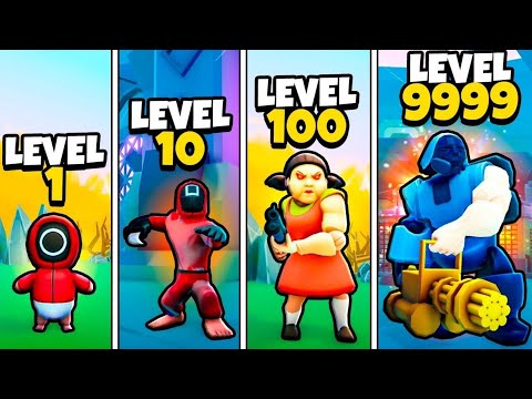 OGGY EVOLVING NOOB GUARD INTO BOSS SQUID GAME IN ROBLOX