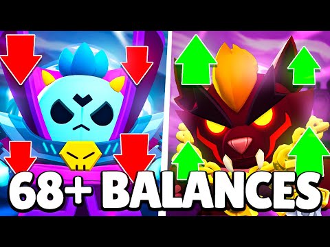 68+ BALANCES, 3 Brawler Reworks + 18 CRAZY Buffies + MORE