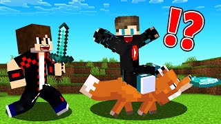ماين كرافت : الصياد ضد الفريسة ولكن تحولت الى ثعلب و سرقت الدايموند !!؟ 😱🔥