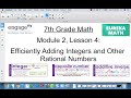 Adding Integers and Rational Numbers