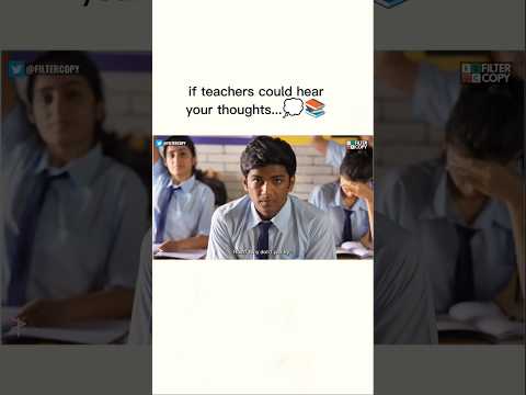 If teacher could hear your thoughts 💭 #youtubeshorts #viral
