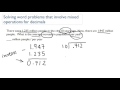 Decimal Division and Population Growth