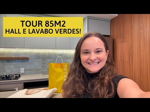 Tour AP 85m2 - Hall de Entrada e Lavabo Verdes !