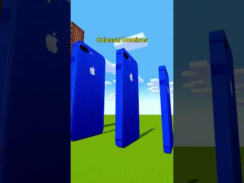 Small Domino… Big Crash! iPhone SE Tower Test 📱💥🏢 #Shorts