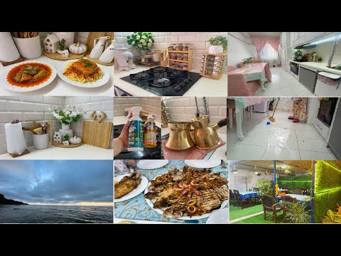 كملنا البيام ورجعنا للروتينات.تحضيرات العيد.تنظيف المطبخ.نقيت النحاس ولى يشعل.خرجة للبحر تنحي الغمة