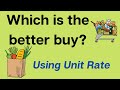 Comparing Prices with Unit Rates