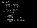 Rational Expressions and Operations