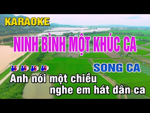 Ninh Bình Một Khúc Ca Karaoke  Song Ca (Gm) Phối Hay | Trung Hiếu Karaoke