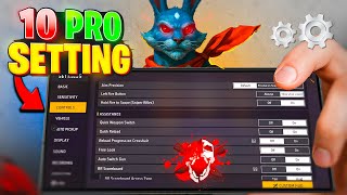 Top 10 Deadliest 💀 Setting In Free Fire 🔥 | Best Sensitivity, Controls & More⚙️