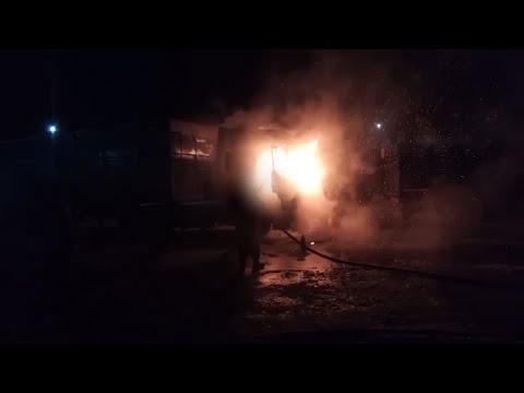 На Сумщині вогнеборці оперативно ліквідували загоряння вантажівки з кукурудзяним зерном