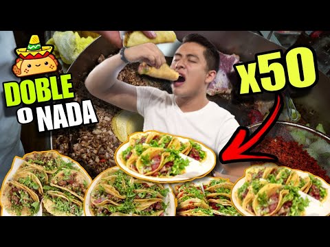 EL RETO de "50 TACOS" que NADIE HA LOGRADO en 37 AÑOS 🌮 | **Si no Termino PAGO DOBLE 💵🔥