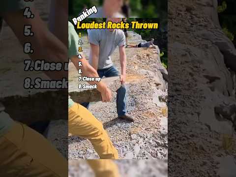 LOUDEST Rocks Thrown In Water #fortheboys
