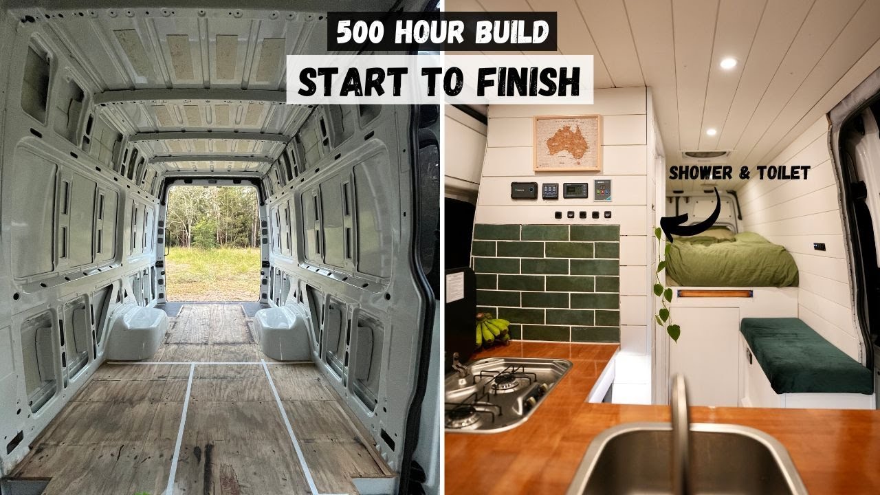 DIY Camper Van Conversion | Full Build Timelapse