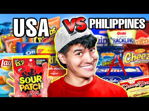 WHICH IS BETTER? | USA vs PHILIPPINES SNACKS