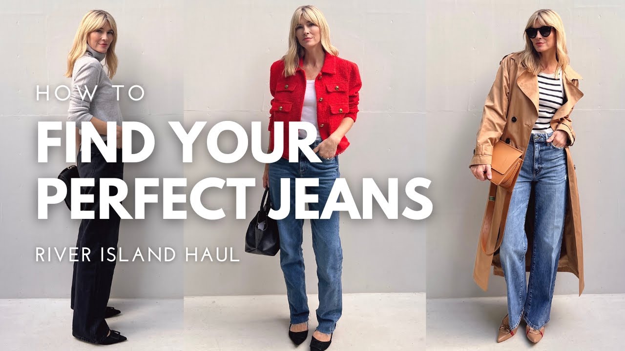 HOW TO FIND your perfect pair of JEANS | STYLE TIPS | River Island Haul (2023)