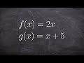 Composition of Functions Concepts