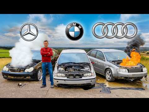 Explodi um BMW, Audi e Mercedes: qual durou mais?