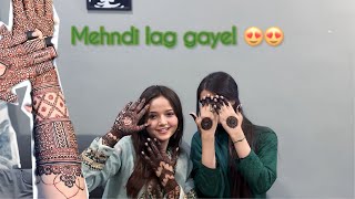 Mehndi day|| Mehndi lagaye mene sabko || kya likhwaya mehndi pr? 😍