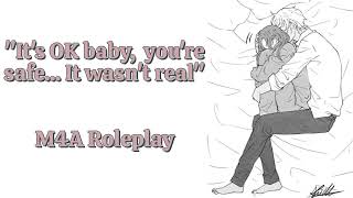 Comfort For Nightmares | Sleep-Aid | Cuddles & Kisses | Doting | Hair Play | M4A | ASMR Roleplay