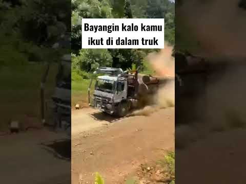 ASLI G1L4 🔥NYALI DRIVER TRUK LOGGING INI #shorts