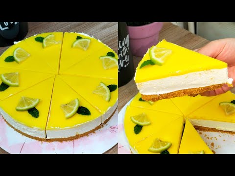 تشيز كيك الليمون 🍋 تحلية راقية و مميزة بطريقة تحضير سهلة و مبسطة وجديها لسهرة اليوم