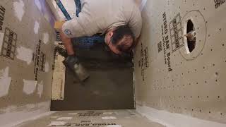 Bathroom Renovation, part 1 installing Mud shower pan for line drain
