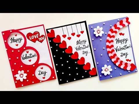 DIY 3 Happy Valentine's Day card making idea 2025•Easy & beautiful love greeting card for boyfriend