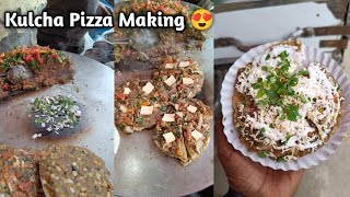 Pizza Kulcha Making 😍 || Ludhiana Street Food #shorts #streetfood