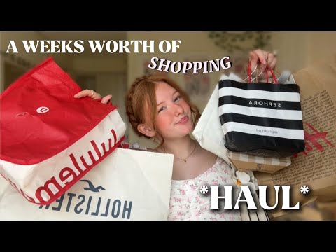an entire WEEKS worth of shopping, haul!! *clothes, new makeup, prices*