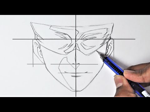 How to draw Anime "Satoru Gojo' (Anime Drawing...