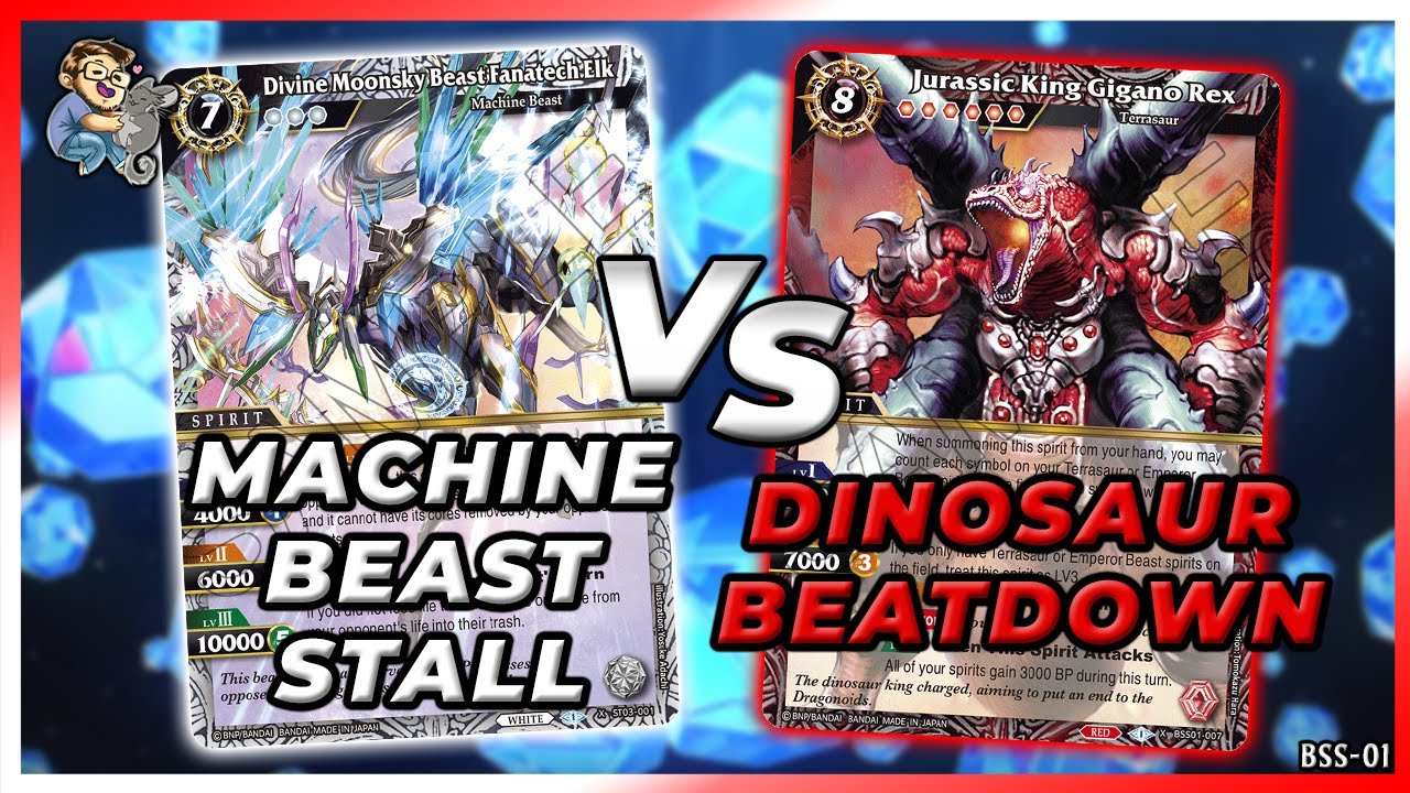 Divine Moonsky Elk VS Gigano Rex | BSS 01 Gameplay | Battle Spirits Saga w/ @PrimitiveKage