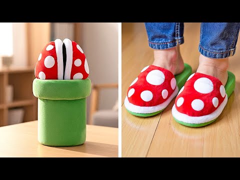 👟 COOL SHOE CRAFTS 🎨🍄 How to Make Creative DIY Slippers at Home