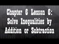 Solving Inequalities with Addition and Subtraction