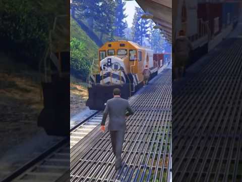 ايش يصير لو حاولت تسوق القطار في جميع العاب gta 😨